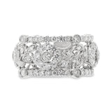 2.74ct 14k White Gold Diamond Flower Lady's Ring