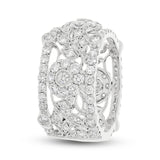 2.74ct 14k White Gold Diamond Flower Lady's Ring