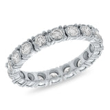 1.18ct 14k White Gold Diamond Eternity Ring Size 7