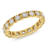 1.18ct 14k Yellow Gold Diamond Eternity Ring Size 7