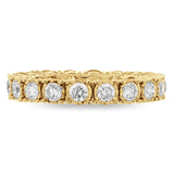 1.18ct 14k Yellow Gold Diamond Eternity Ring Size 7