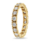 1.18ct 14k Yellow Gold Diamond Eternity Ring Size 7