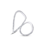 0.25ct 14k White Gold Diamond Lady's Ring Size 9