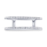 0.17ct 14k White Gold Diamond Lady's Ring Size 4.5