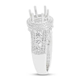 1.42ct 14k White Gold Diamond Semi-mount Ring