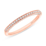 0.30ct 14k Rose Gold Diamond Lady's Band Size 4.25