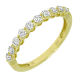 0.47ct 14k Yellow Gold Diamond Lady's Band Size 5
