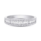 0.65ct 14k White Gold Diamond Lady's Band Size 5.5