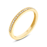 0.12ct 14k Yellow Gold Diamond Lady's Band Size 5.75