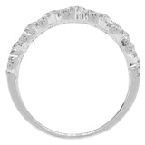 0.57ct 14k White Gold Diamond Lady's Band Size 5.25