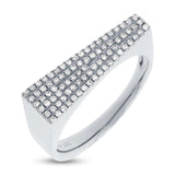 0.27ct 14k White Gold Diamond Pave Lady's Ring