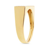 0.27ct 14k Yellow Gold Diamond Pave Lady's Ring