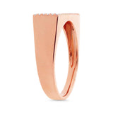 0.27ct 14k Rose Gold Diamond Pave Lady's Ring