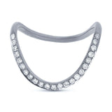0.21ct 14k White Gold Diamond Lady's Ring Size 8.5