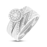 0.48ct 14k White Gold Diamond Trio Set