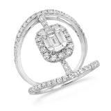 1.39ct 18k White Gold Diamond Lady's Ring