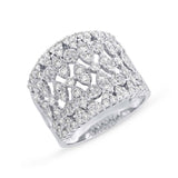 1.62ct 14k White Gold Diamond Lady's Ring