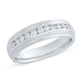 0.50ct 14k White Gold Diamond Men's Band