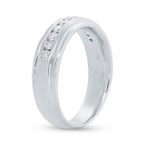 0.50ct 14k White Gold Diamond Men's Band