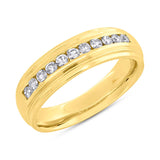 0.50ct 14k Yellow Gold Diamond Men's Band