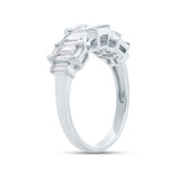 0.69ct 18k White Gold Diamond Baguette Lady's Ring