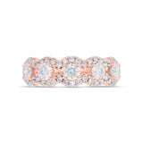 1.46ct 14k Rose Gold Diamond Lady's Ring