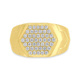 0.55ct 14k Yellow Gold Diamond Men's Ring