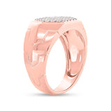 0.55ct 14k Rose Gold Diamond Men's Ring