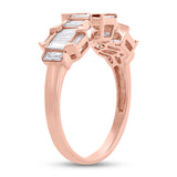 0.69ct 18k Rose Gold Diamond Baguette Lady's Ring