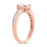 0.53ct 18k Rose Gold Diamond Baguette Lady's Ring