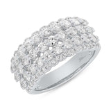 1.84ct 14k White Gold Diamond Lady's Ring