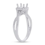 0.30ct 14k White Gold Diamond Semi-mount Ring