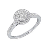 0.51ct 14k White Gold Diamond Engagement Ring