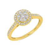 0.51ct 14k Yellow Gold Diamond Engagement Ring