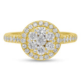 1.06ct 14k Yellow Gold Diamond Engagement Ring