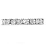 0.63ct 14k White Gold Diamond Eternity Ring Size 7