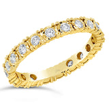 0.63ct 14k Yellow Gold Diamond Eternity Ring Size 7