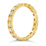 0.63ct 14k Yellow Gold Diamond Eternity Ring Size 7