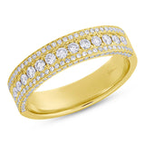 0.66ct 14k Yellow Gold Diamond Lady's Band