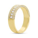 0.66ct 14k Yellow Gold Diamond Lady's Band