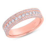 0.66ct 14k Rose Gold Diamond Lady's Band