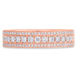 0.66ct 14k Rose Gold Diamond Lady's Band