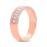 0.66ct 14k Rose Gold Diamond Lady's Band