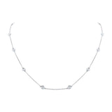 1.20ct 14k White Gold 26" Diamonds By The Yard Chain