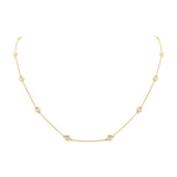 1.20ct 14k Yellow Gold 26" Diamonds By The Yard Chain