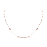 1.20ct 14k Rose Gold 26" Diamonds By The Yard Chain