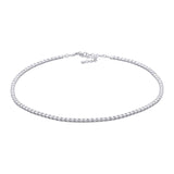 4.71ct 14k White Gold Diamond Tennis Necklace