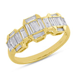 0.69ct 18k Yellow Gold Diamond Baguette Lady's Ring