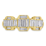 0.69ct 18k Yellow Gold Diamond Baguette Lady's Ring
