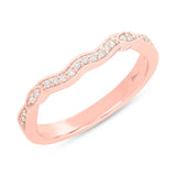 0.12ct 14k Rose Gold Diamond Lady's Band